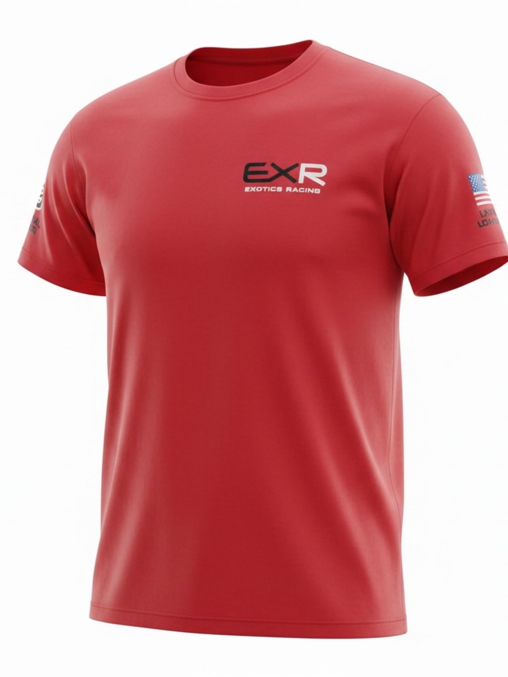 Red Short-Sleeve Crew Neck T-Shirt